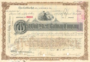 West End Street Railway Co. - Stock Certificate